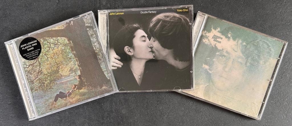 JOHN LENNON - Plastic Ono, Imagine & Double fantasy (3 CDs), Verzenden, Zo goed als nieuw, Poprock