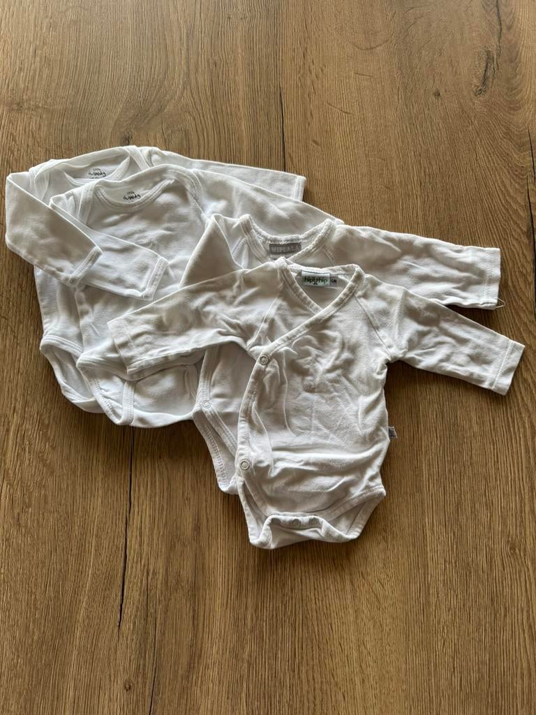 Baby Bodies lange mouw 4 stuks uniseks m 50-56, Garçon ou Fille, Enlèvement ou Envoi, Chemise ou Chemisier, Utilisé