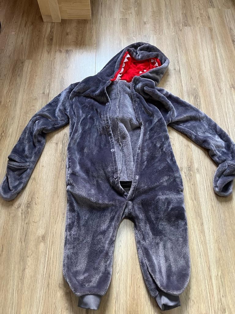 Onesie haai - haaienpak kind, Ophalen, Zo goed als nieuw, 110 t/m 116, Jongen of Meisje