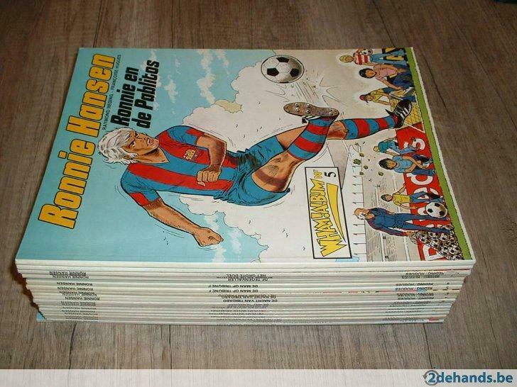 strips ronnie hansen nrs 1-2-10- 11 + rode duivels, Plusieurs BD, Enlèvement ou Envoi, Comme neuf