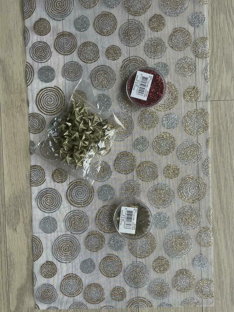 Décoration de table de Noël or & rouge, Enlèvement ou Envoi, Comme neuf, Intérieur