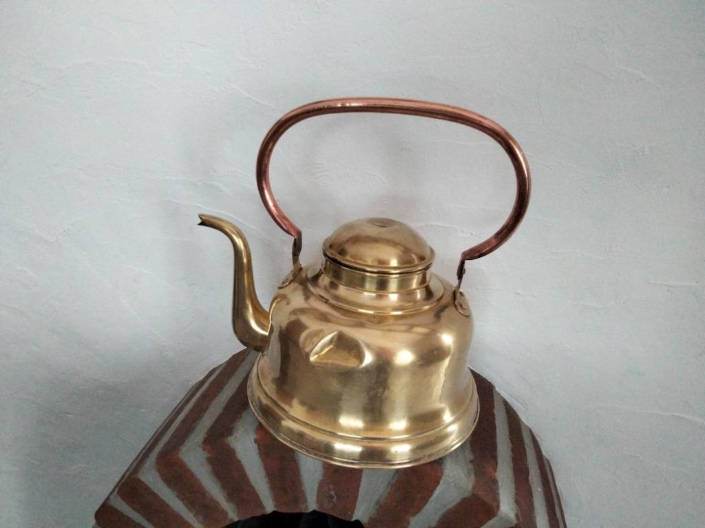 Oude COPPER waterkoker, Antiek en Kunst, Ophalen of Verzenden, Koper