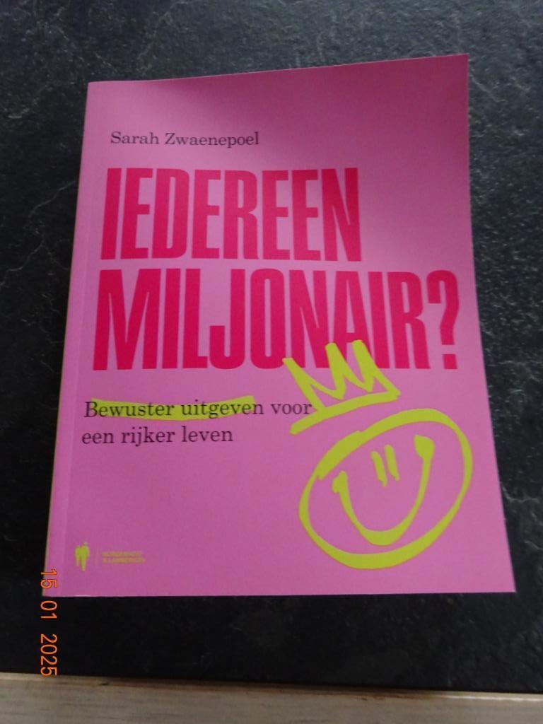 Iedereen miljonair? van Sarah Zwaenepoel*Zo goed als nieuw*, Ophalen of Verzenden, Zo goed als nieuw