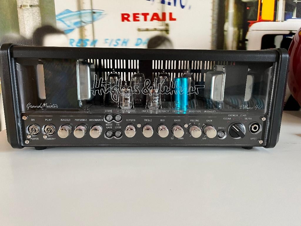 Versterker Hughes & Kettner Grandmeister Deluxe 40 + case, Autres marques, Enlèvement, Solid body, Avec ampli