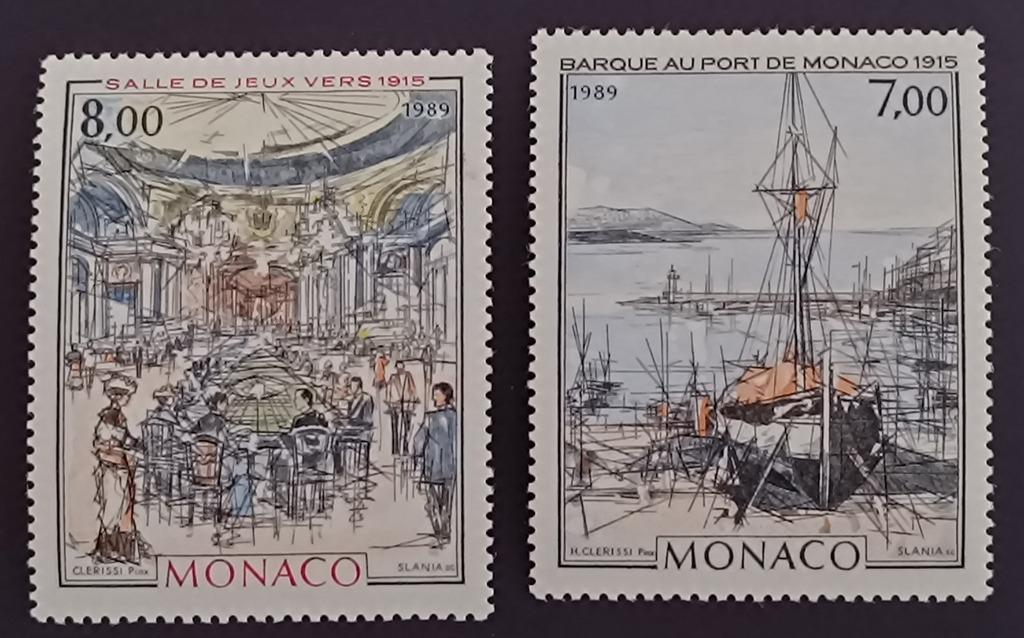 Monaco 1989: Monaco in the belle epoque: postfris, Postzegels en Munten, Verzenden, Monaco