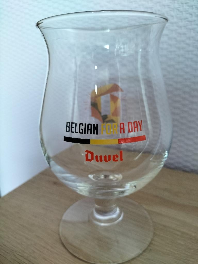 Duvelglas Belgian for a Day, Verzamelen, Ophalen of Verzenden, Zo goed als nieuw, Glas of Glazen, Duvel