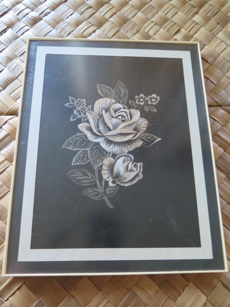 cadre avec roses, Enlèvement ou Envoi, Utilisé