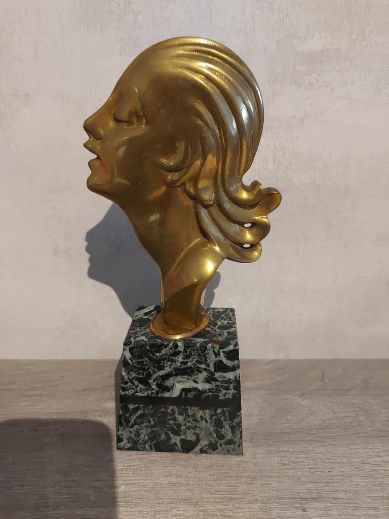 Art deco bronzen beeld, Ophalen of Verzenden, Brons