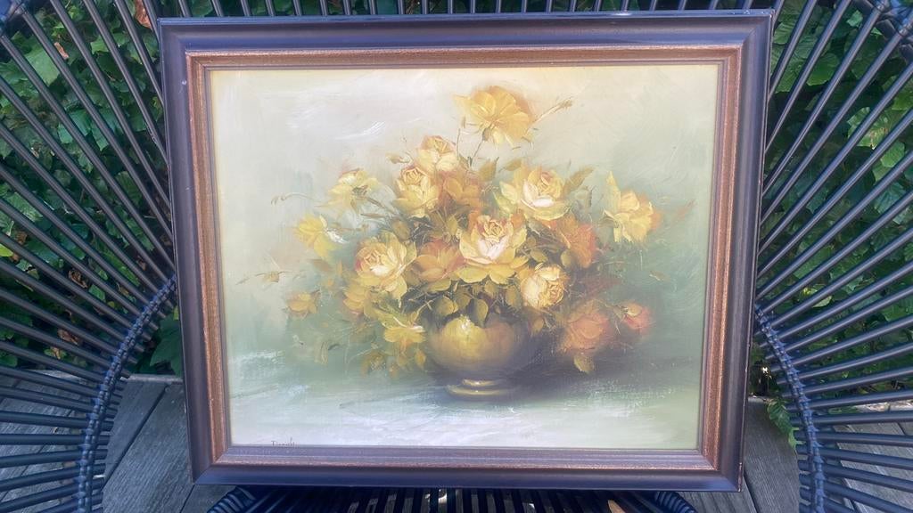 Schilderij gele bloemen Daniels, Ophalen