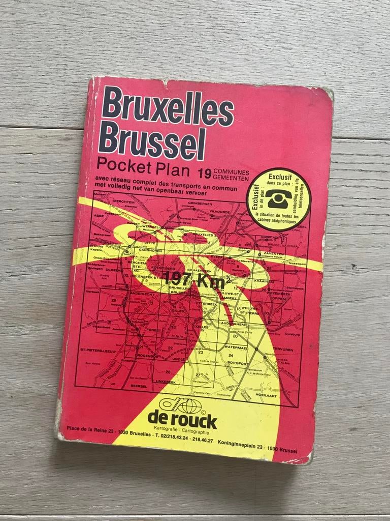 Pocketplan Brussel, Boeken, Ophalen of Verzenden, Gelezen, België, Landkaart