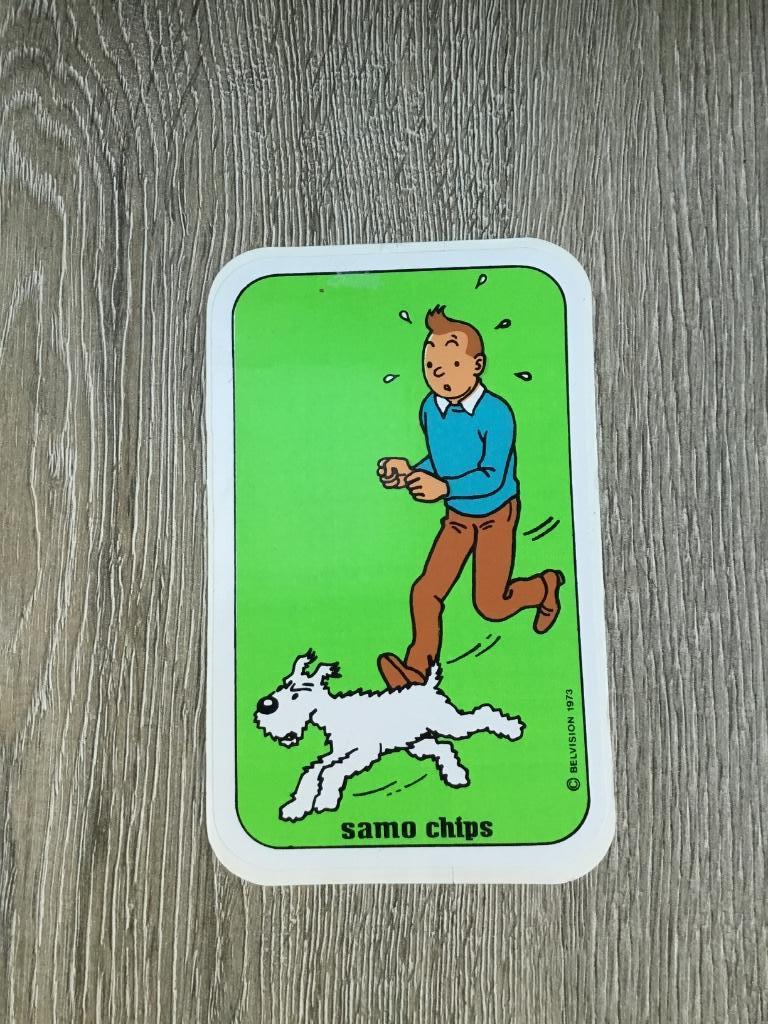 Kuifje sticker Samo Chips 6, Envoi, Bande dessinée ou Dessin animé