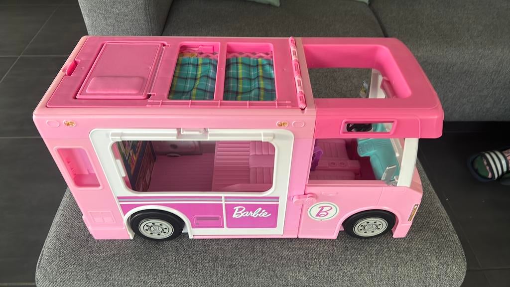 Barbie camper, Kinderen en Baby's, Ophalen, Zo goed als nieuw