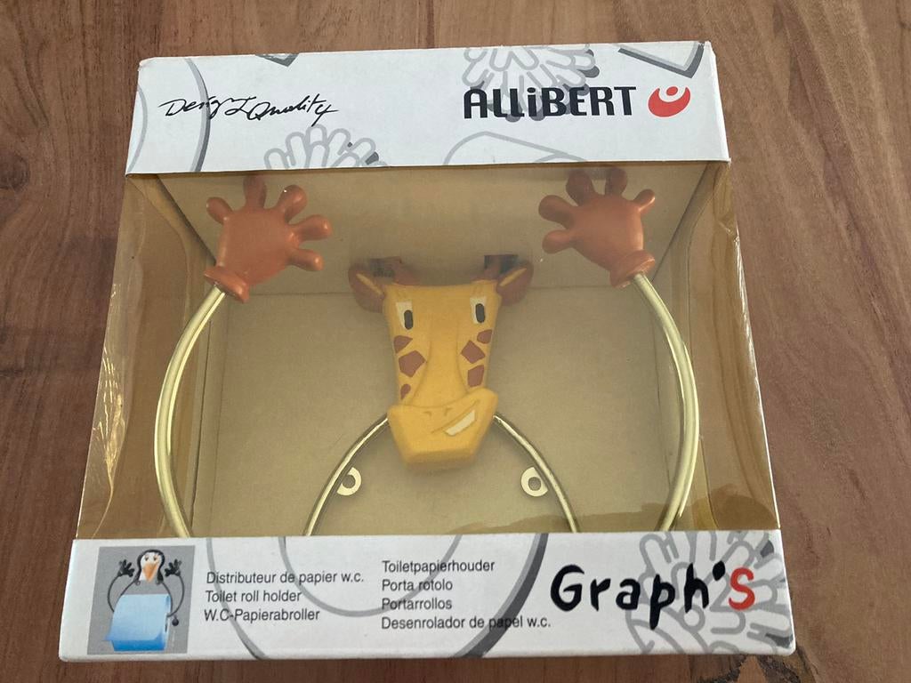 Toiletpapierhouder / wc rolhouder Allibert giraf, Enlèvement ou Envoi, Neuf
