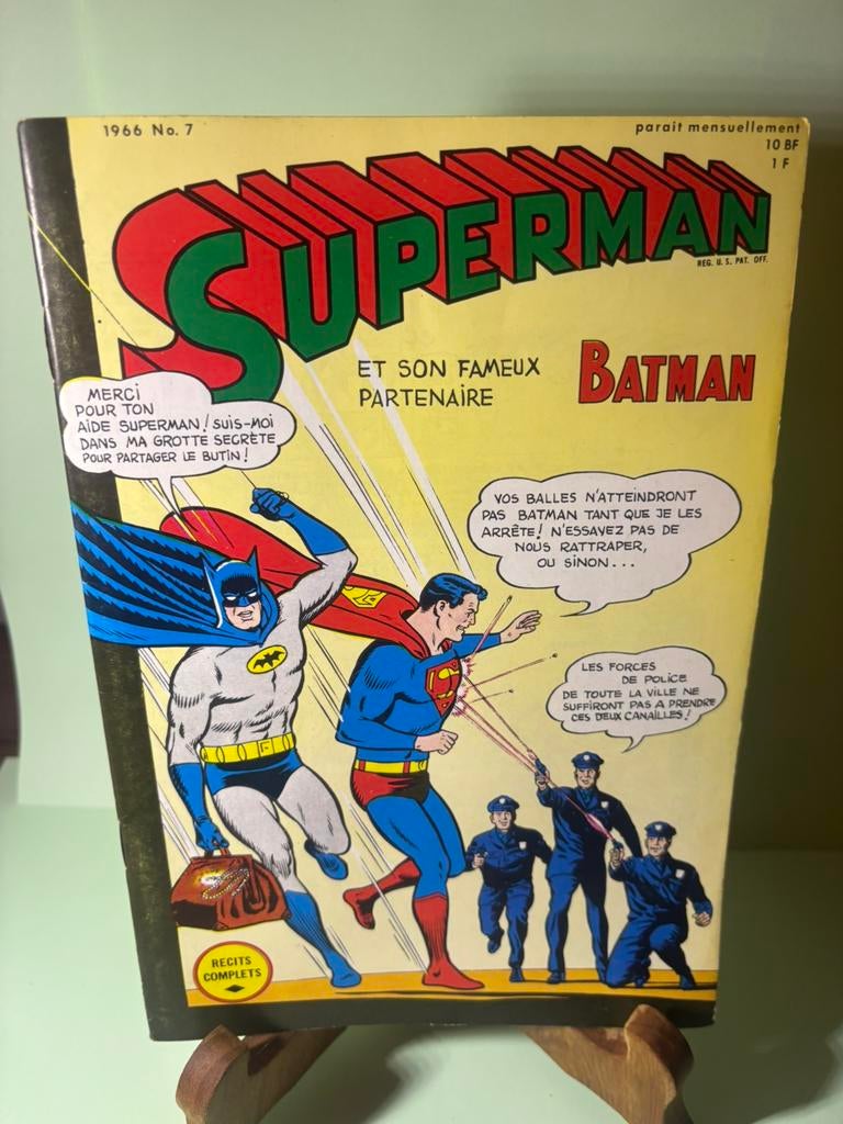 Superman, Batman, numéro 7, 1966, Livres, BD | Comics, Autres régions, Enlèvement ou Envoi, Utilisé, Comics