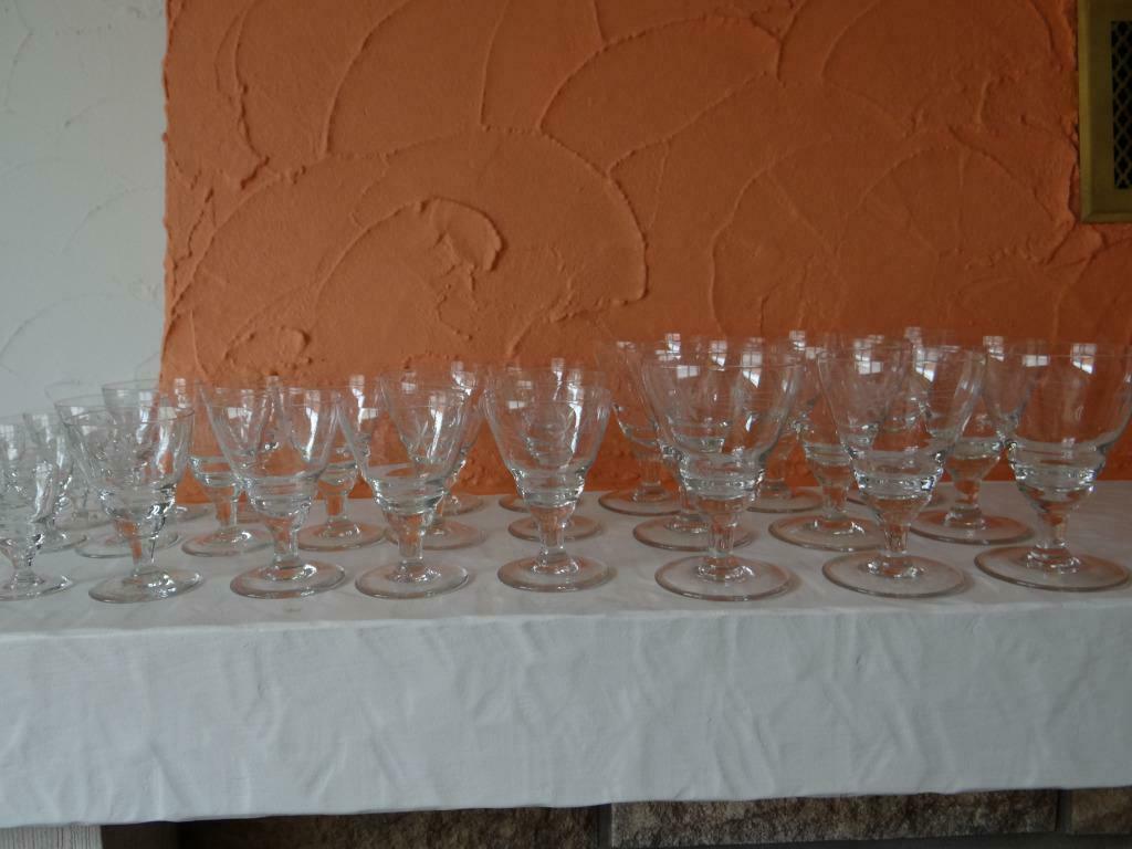 VERRES CRISTAL de 1955, Collections, Enlèvement ou Envoi, Utilisé, Cristal, Verre ou Verres