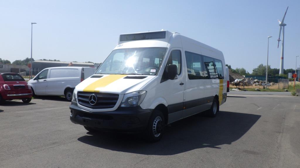 Mercedes-Benz Sprinter 513 BUS ROOF AIRCO (Stock ID 50529), Auto's, Bestelwagens en Lichte vracht, Euro 6, Wit, Mercedes-Benz