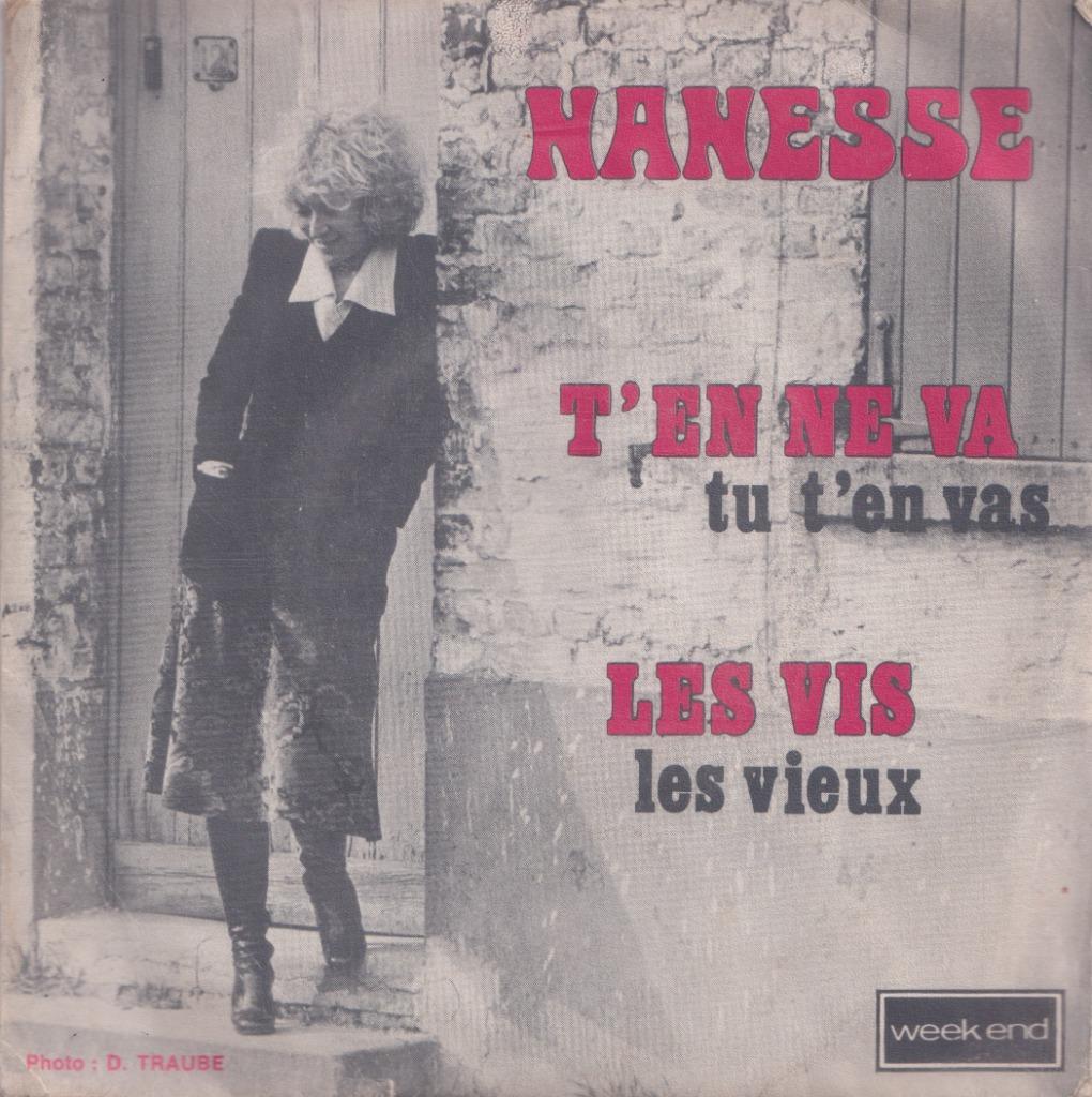 Nanesse – T’en ne va / Les vis – Single, CD & DVD, Vinyles Singles, Utilisé, Pop, Enlèvement ou Envoi