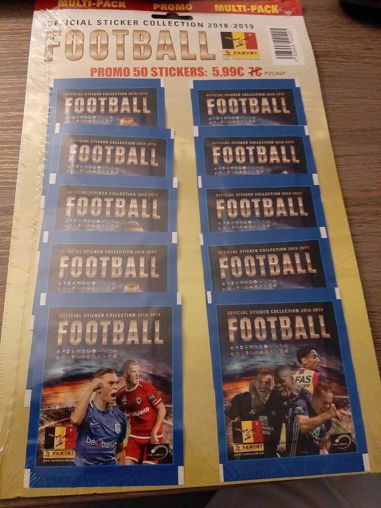 PANINI STARTPAKKET 10 VERZEGELDE ZAKJES ZELDZAAM 2018-2019