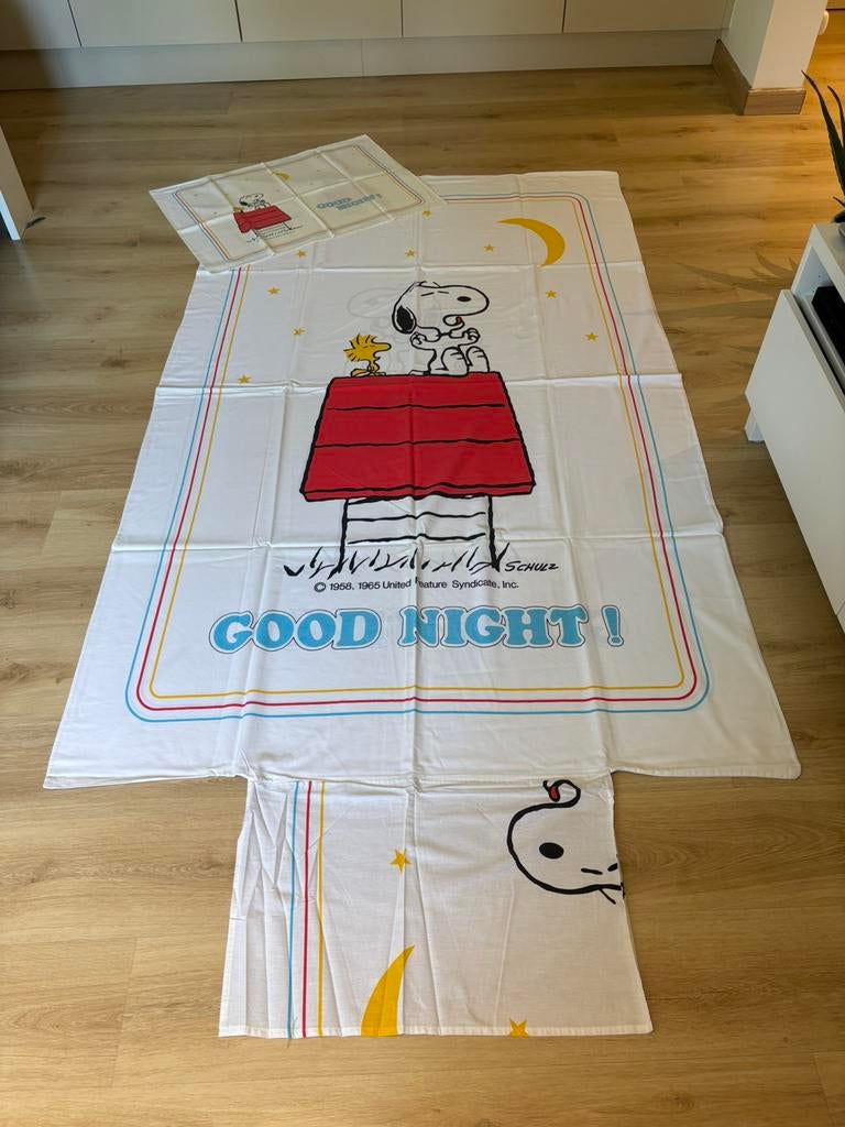 Éénpersoons dekbedovertrek snoopy, Ophalen of Verzenden, Zo goed als nieuw, Dekbedovertrek