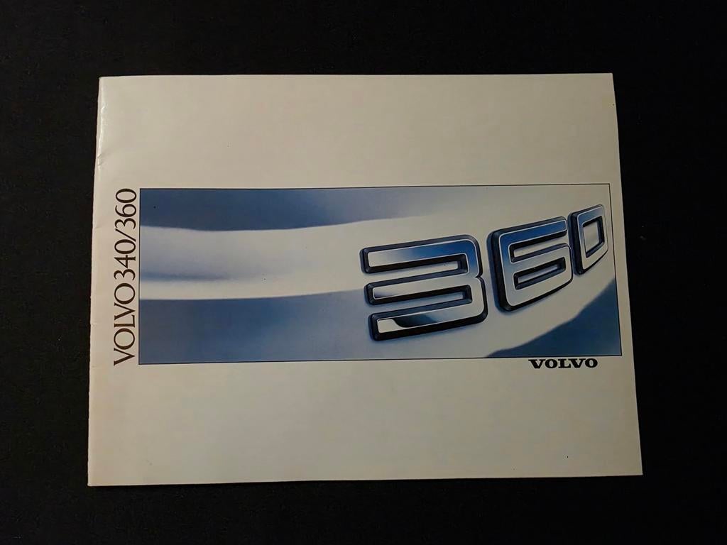 Brochure de la Volvo 340/360 1988, Enlèvement ou Envoi