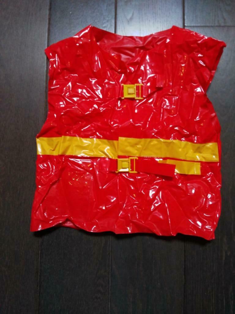 Gilet de pompier en plastique 5/6 ans, Enlèvement, Comme neuf, Costume