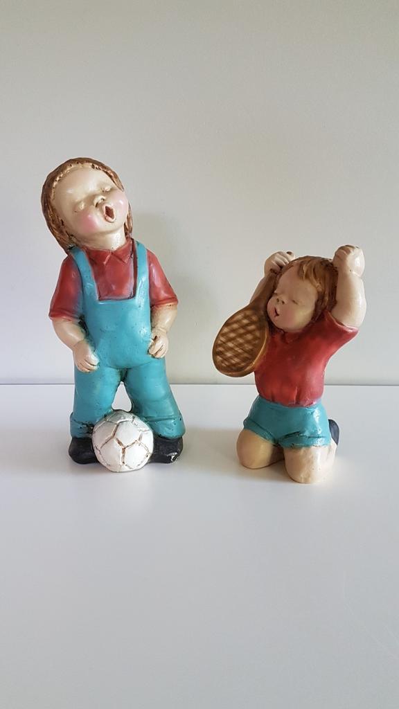 2 prachtige beeldjes van kunstenares Tullia., Antiek en Kunst, Ophalen of Verzenden
