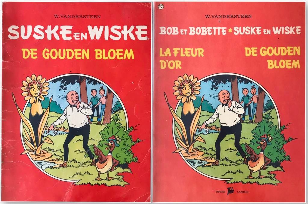 ♦️S&W🗯 2x De Gouden Bloem 🌻, Boeken, Stripverhalen, Meerdere stripboeken, Ophalen of Verzenden, Gelezen, Willy Vandersteen