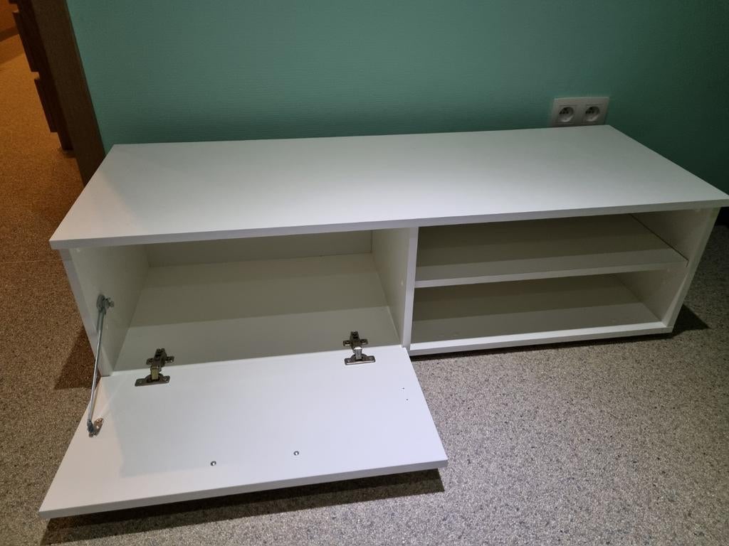 Tv meubel wit (geen Ikea), Ophalen, Zo goed als nieuw