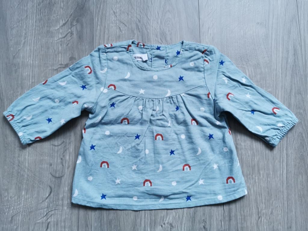 Blouse P'tit Filou - maat 62, Kinderen en Baby's, Babykleding | Maat 62, Meisje, Filou & Friends, Ophalen of Verzenden, Zo goed als nieuw
