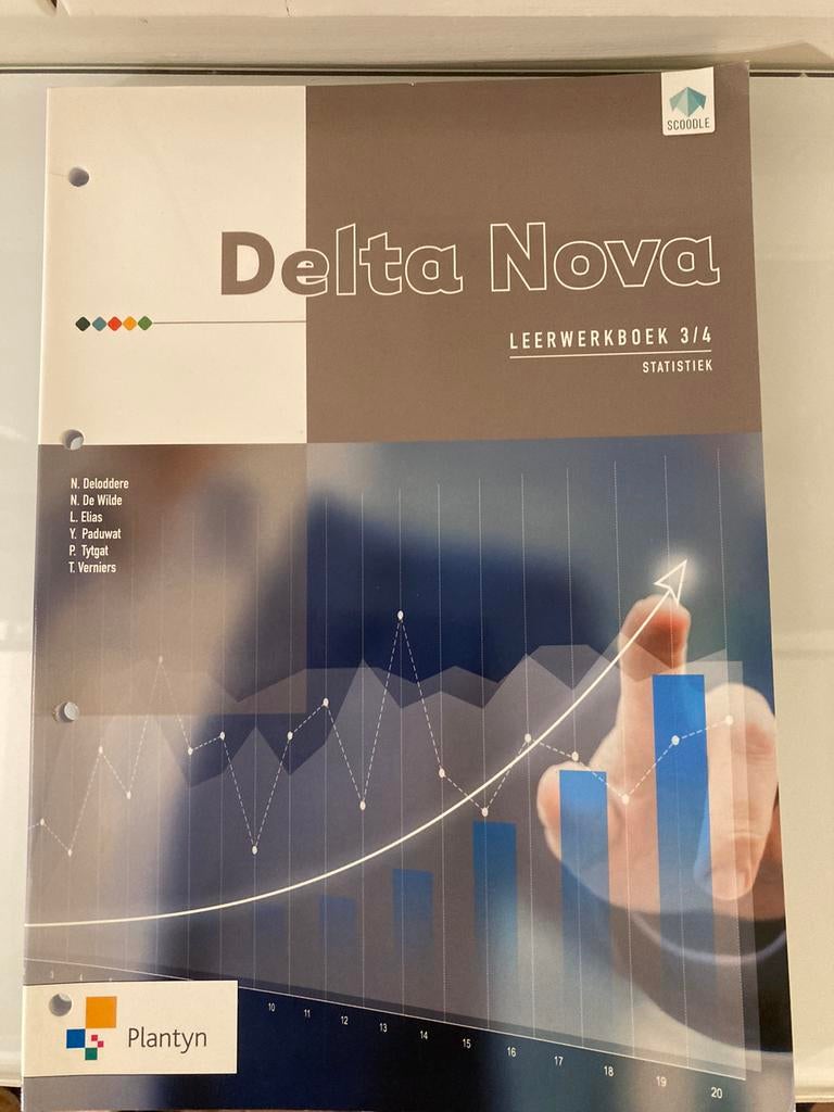 Nico Deloddere - leerwerkboek Delta nova Statistiek, Boeken, Ophalen of Verzenden, Nederlands, Nico Deloddere; Pedro Tytgat