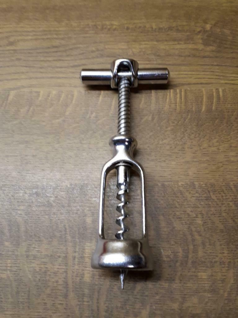 Flesontkurker, Huis en Inrichting, Ophalen of Verzenden, Gebruikt, Inox of Chroom