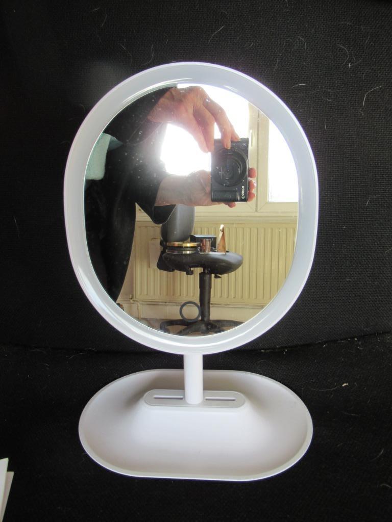 Miroir de table avec lampe led 19x21,50 cm neuf, Enlèvement ou Envoi, Neuf
