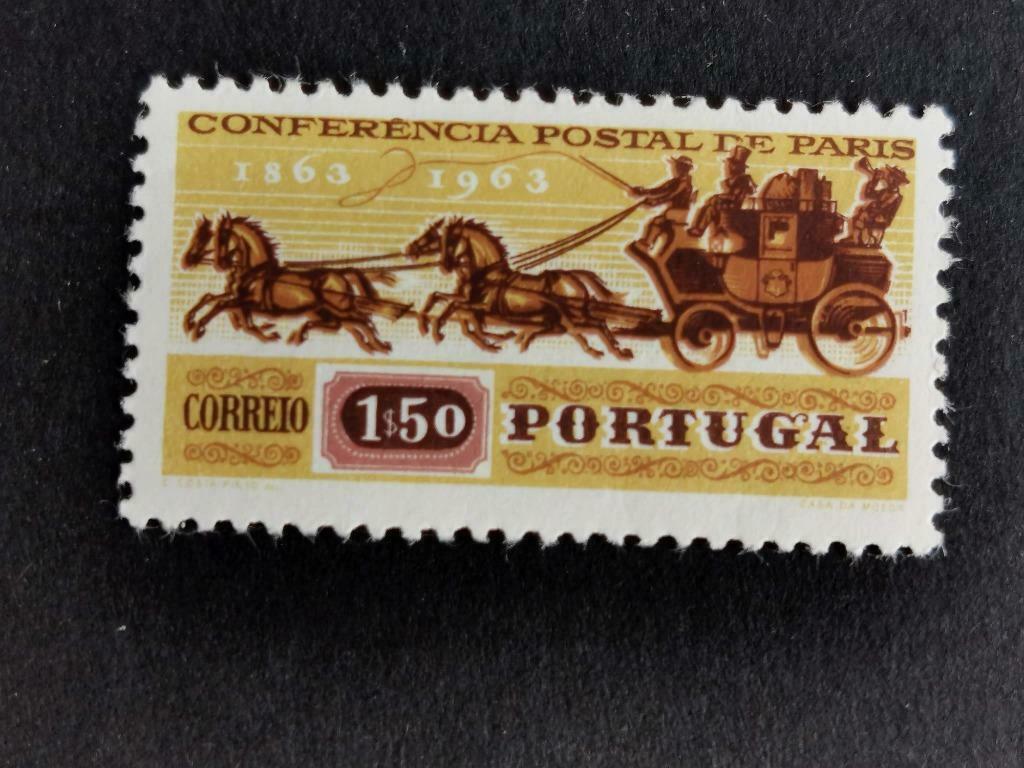 Portugal 1963 - diligence avec chevaux - MNH, Envoi, Portugal, Non oblitéré