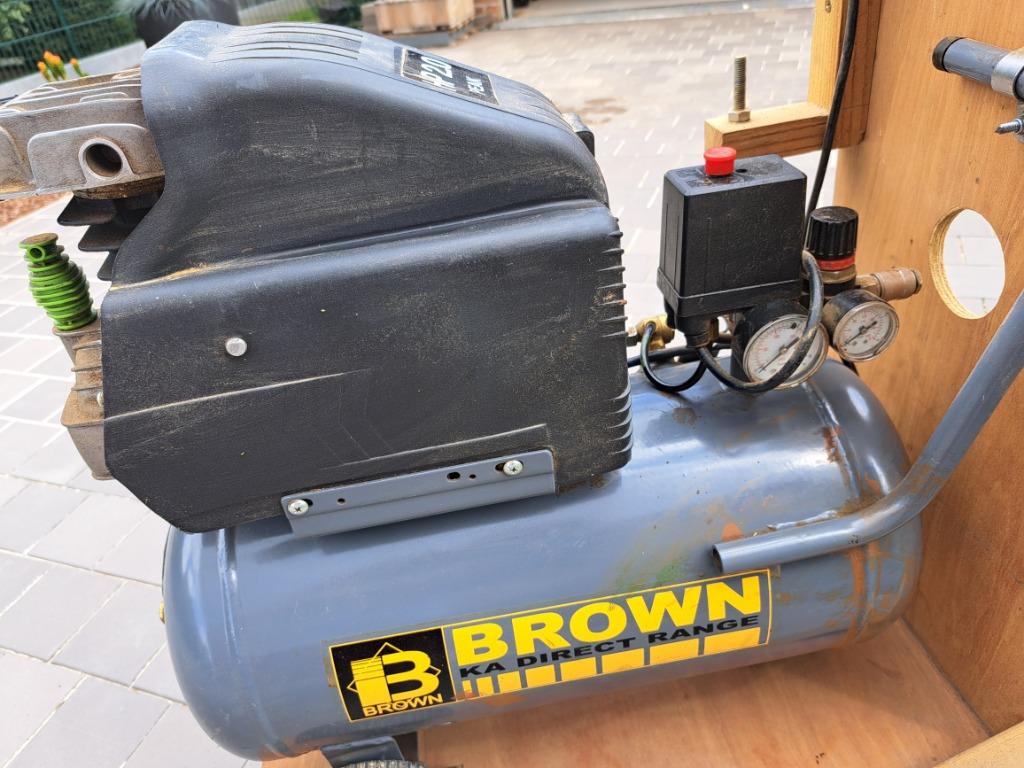 compressor brown, Bricolage & Construction, Compresseurs, Comme neuf, Enlèvement, 6 à 10 bars, 200 à 400 litres/min