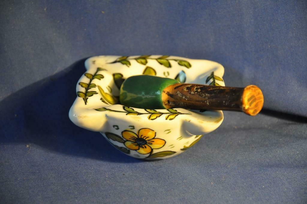 cendrier en faience avec pilon, Enlèvement ou Envoi, Utilisé, Cendrier