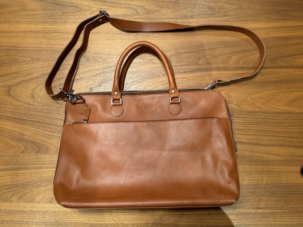 Mallette ordinateur - cartable - porte-documents en cuir, Cuir, Brun, Enlèvement, Porte-documents ou Cartable