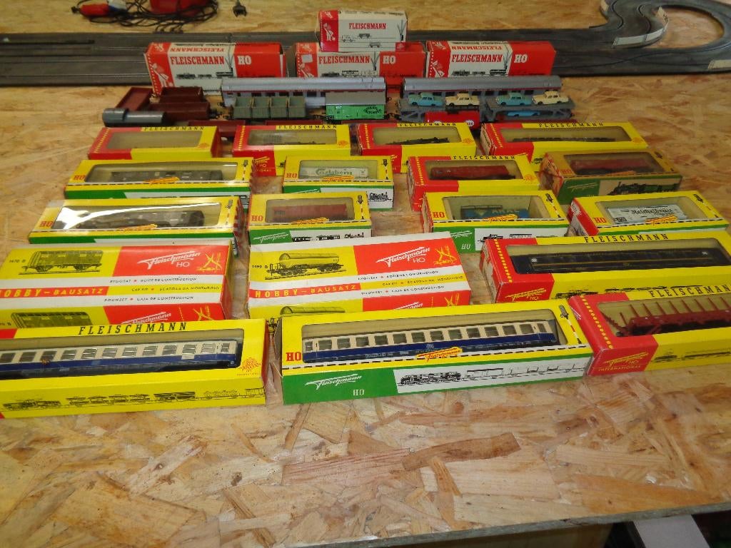 lot train fleischmann HO, Hobby & Loisirs créatifs, Enlèvement, Utilisé, Wagon, Fleischmann