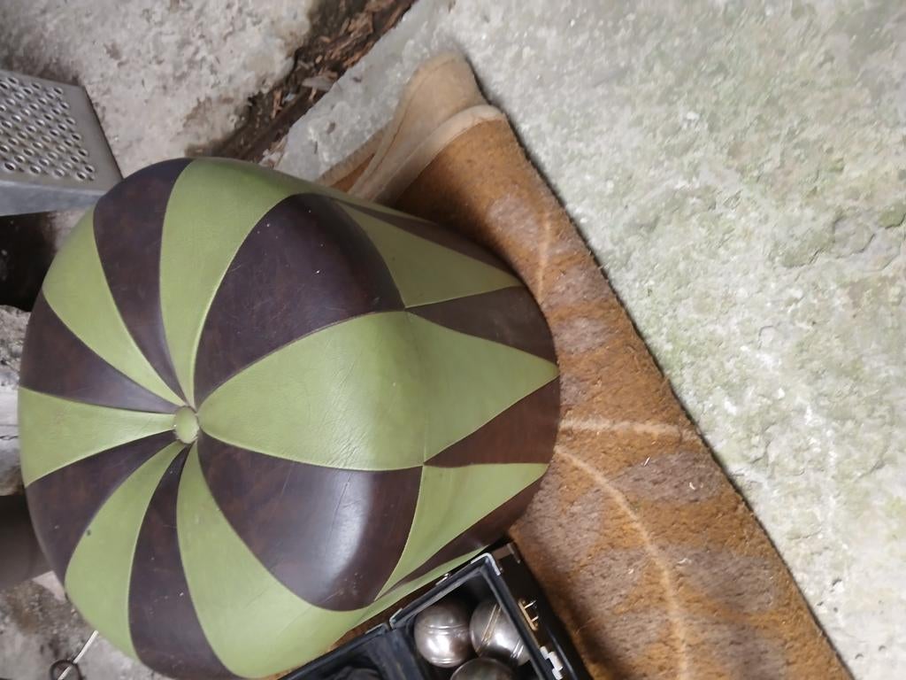 Vintage poefke, Huis en Inrichting, Woonaccessoires | Kussens, Ophalen, Gebruikt