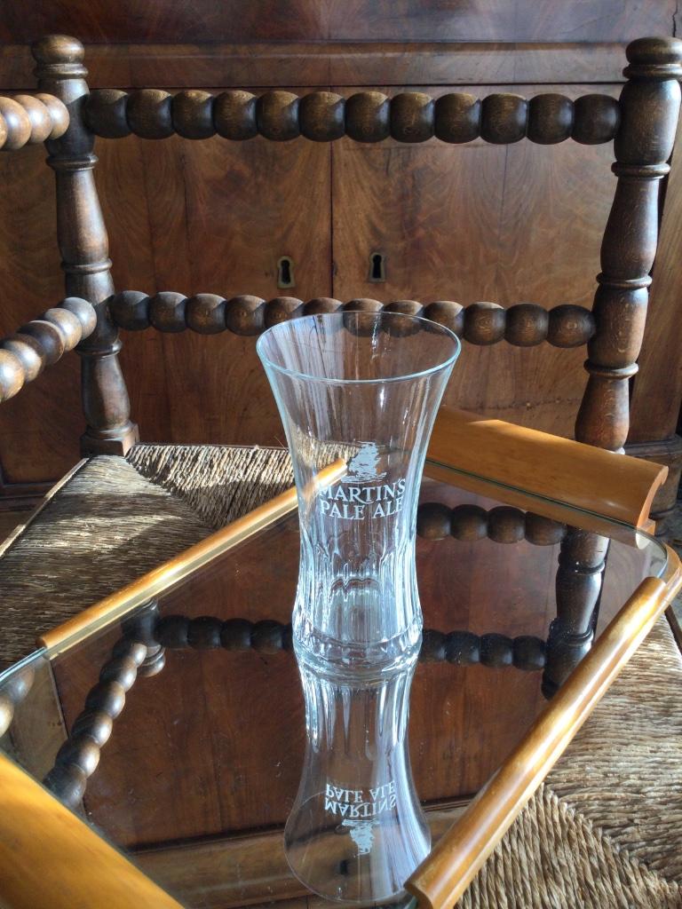 Verre à bière pale-ale Martin's, Collections, Enlèvement ou Envoi, Utilisé, Verre ou Verres, Autres marques