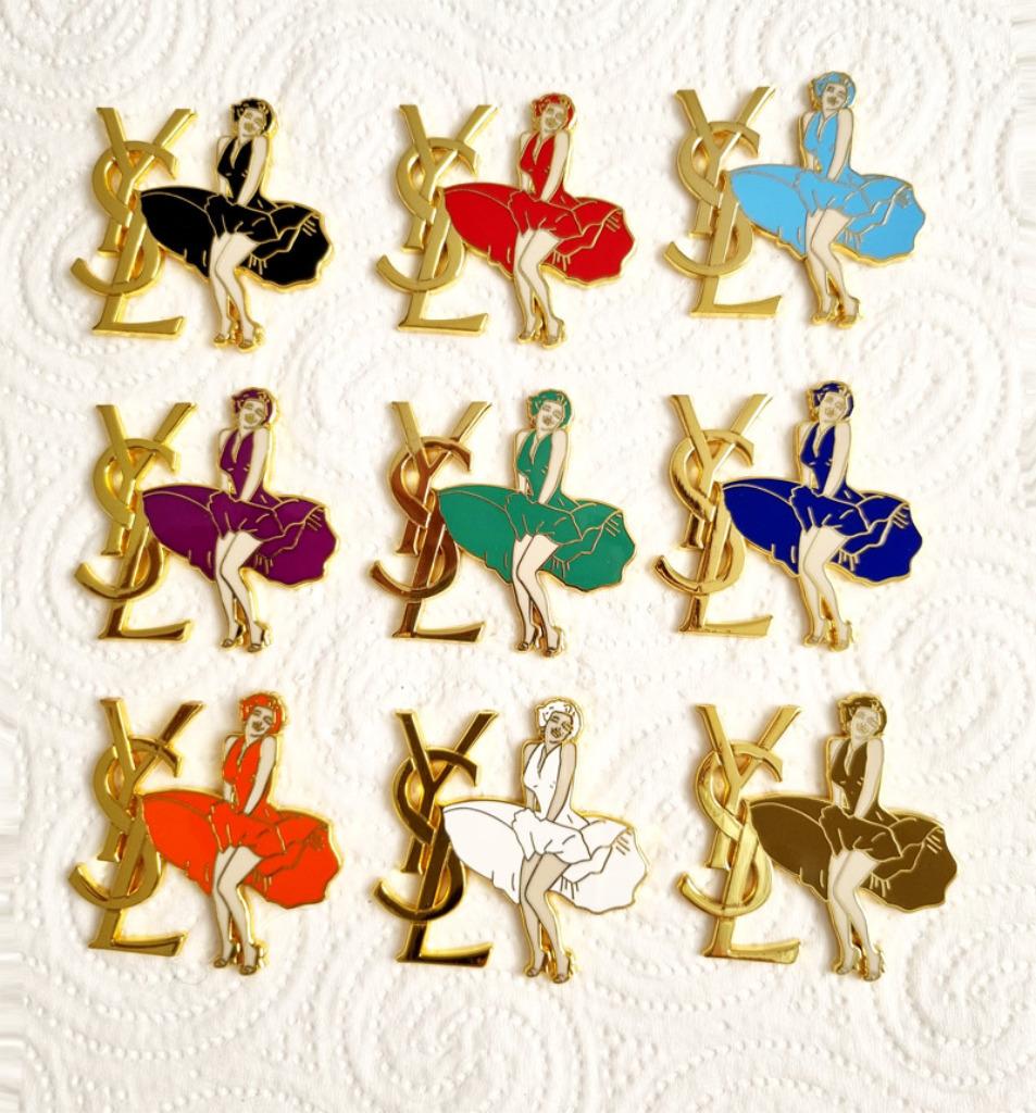 Magnifiques Pin's/broche YSL Marilyn Monroe, au choix, Collections, Envoi, Neuf, Insigne ou Pin's