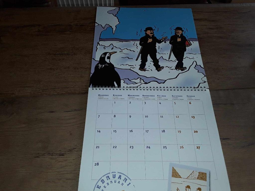 kuifje kalender 2005, Verzamelen, Stripfiguren, Ophalen of Verzenden, Kuifje, Nieuw, Plaatje, Poster of Sticker