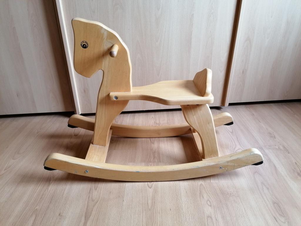 Houten hobbelpaard voor kinderen of als decoratie, Enlèvement, Comme neuf