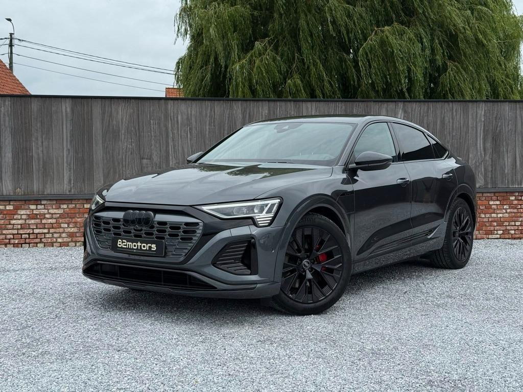 audi q8 e-tron sportback 55 s-line/matrix/keyless/camera/, Auto's, Audi, Automaat, 4 deurs, 1800 kg, Zwart