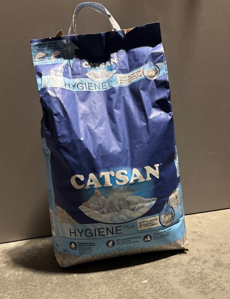 Catsan Hygiene Plus 18L - Kattenbakvulling, Ophalen, Nieuw, Gesloten