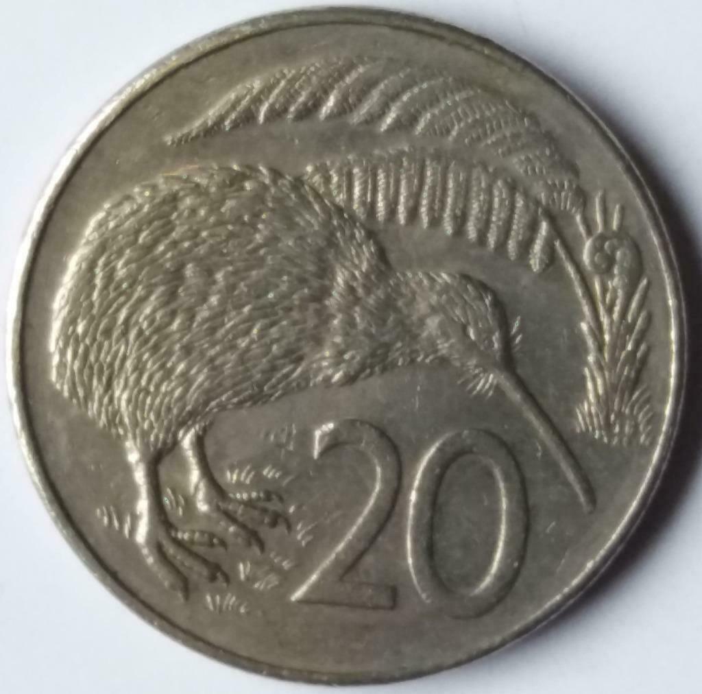 Nieuw Zeeland - 20 cents - 1987, Timbres & Monnaies, Monnaies | Océanie, Enlèvement ou Envoi, Monnaie en vrac