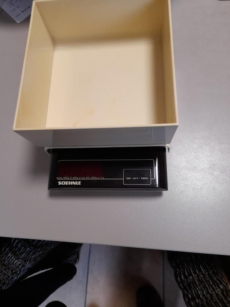 Weegschaal tot 2 kg ., Ophalen of Verzenden, Gebruikt