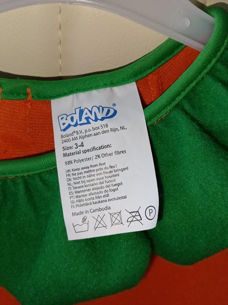 Halloween pompoenpakje. Oranje voor kids. Maat 3-4., Hobby en Vrije tijd, Feestartikelen, Ophalen