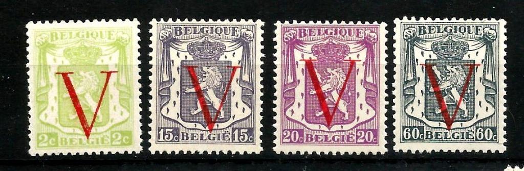 1944 Klein staatswapen - Bevrijding OBP 670/3**, Postzegels en Munten, Postzegels | Europa | België, Orginele gom, Ophalen of Verzenden