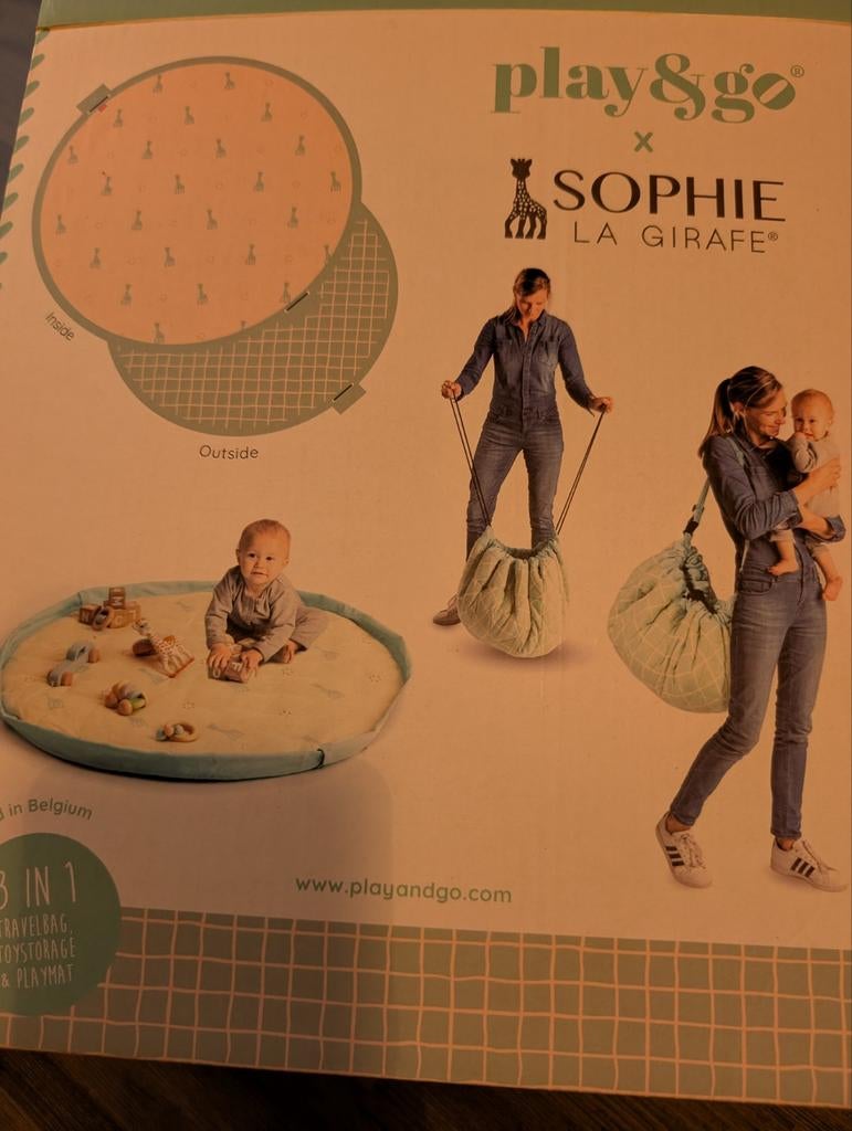 Speelmat, opbergtas en luiertas 3 in 1 Play & Go, Ophalen