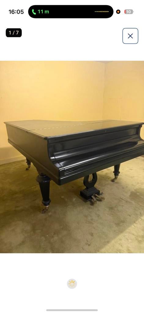 Henri Herz Vleugelpiano – Parijs, 1855, Muziek en Instrumenten, Piano's, Verzenden, Zo goed als nieuw, Vleugel